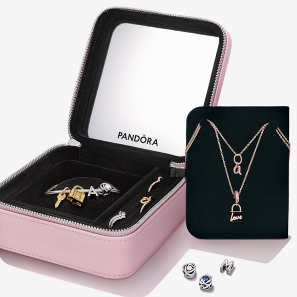 Pandora Pink Small Petite Square Jewelry Box - Picture 5 of 5